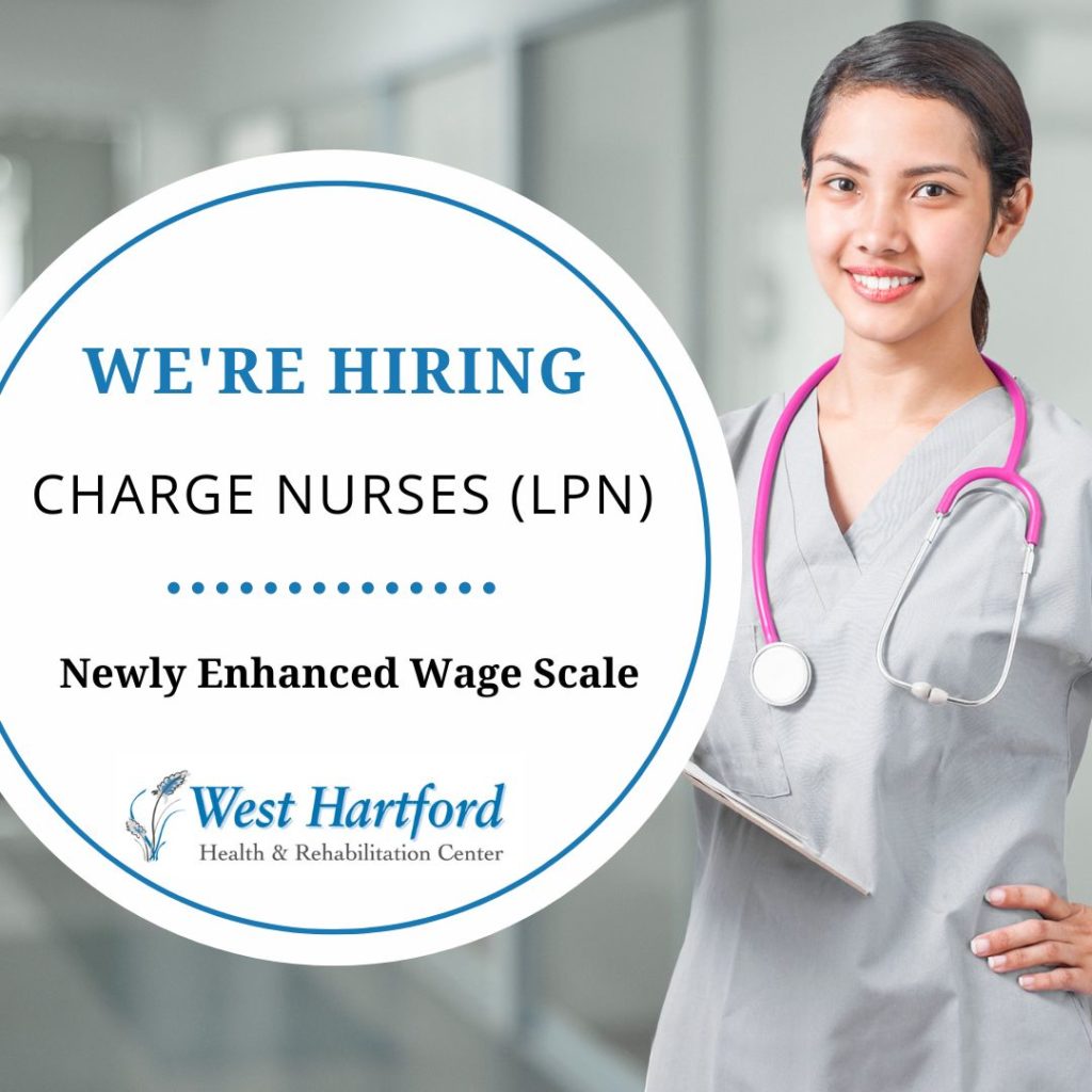 Charge Nurses (LPN) Job Skilled Nursing Careers CT West Hartford